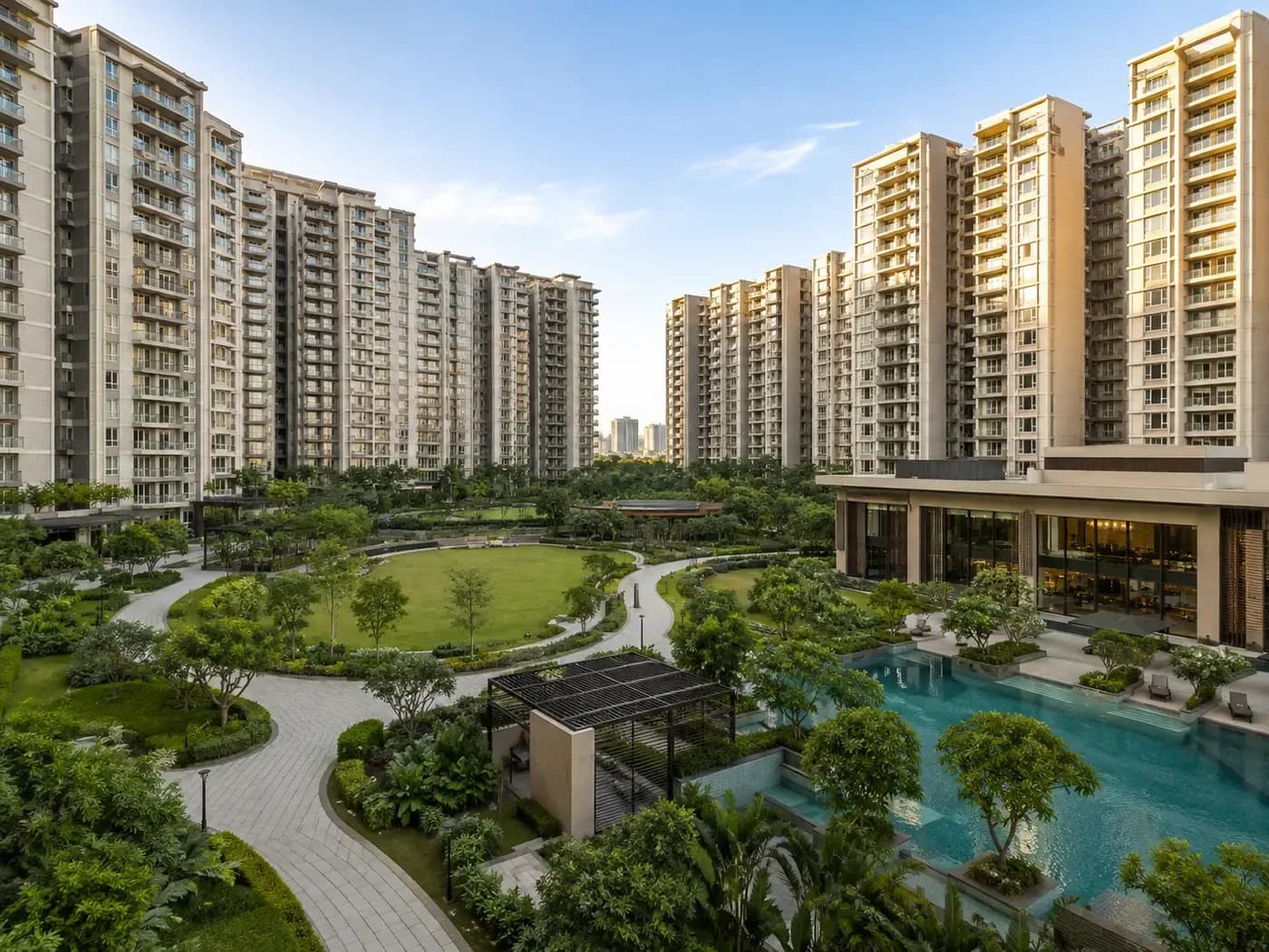 Illustrative image of a builder-floor project, not a photograph of Express Greens