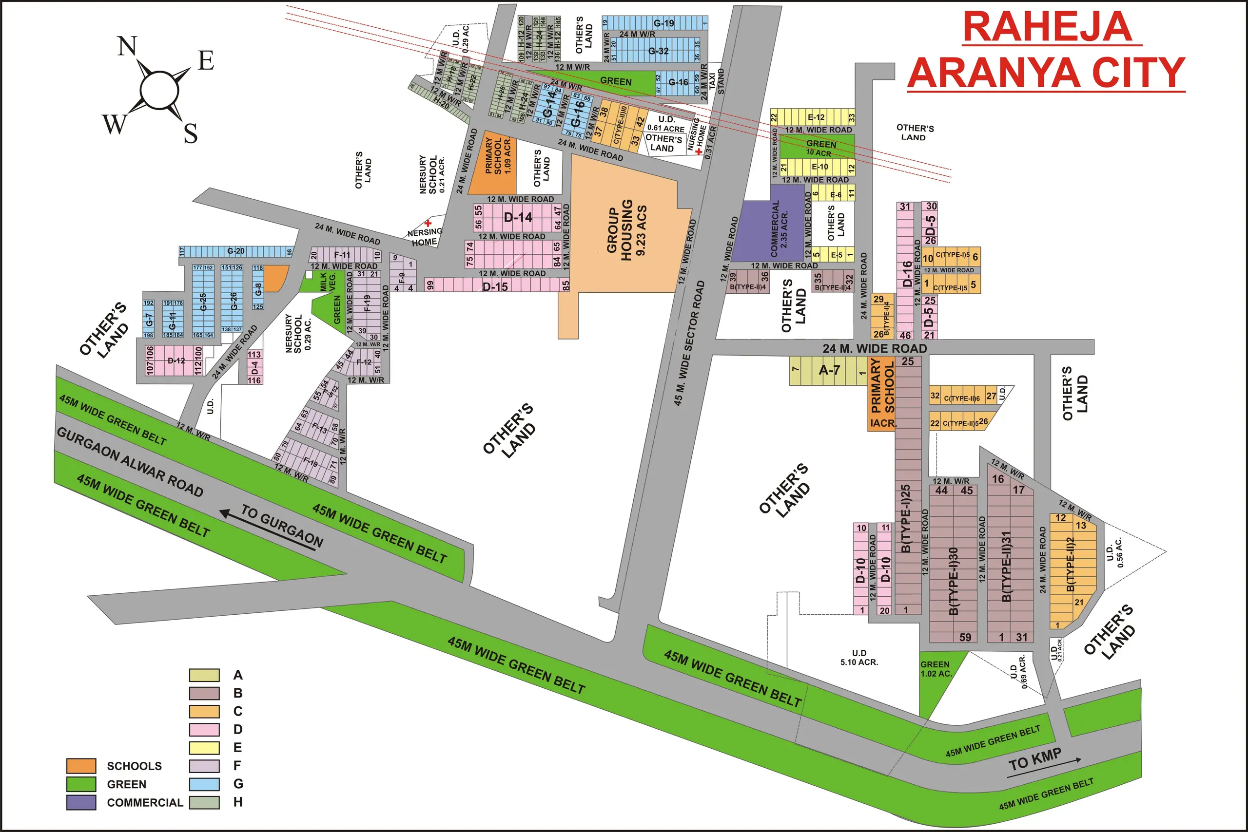 Raheja plot map, Gurugram