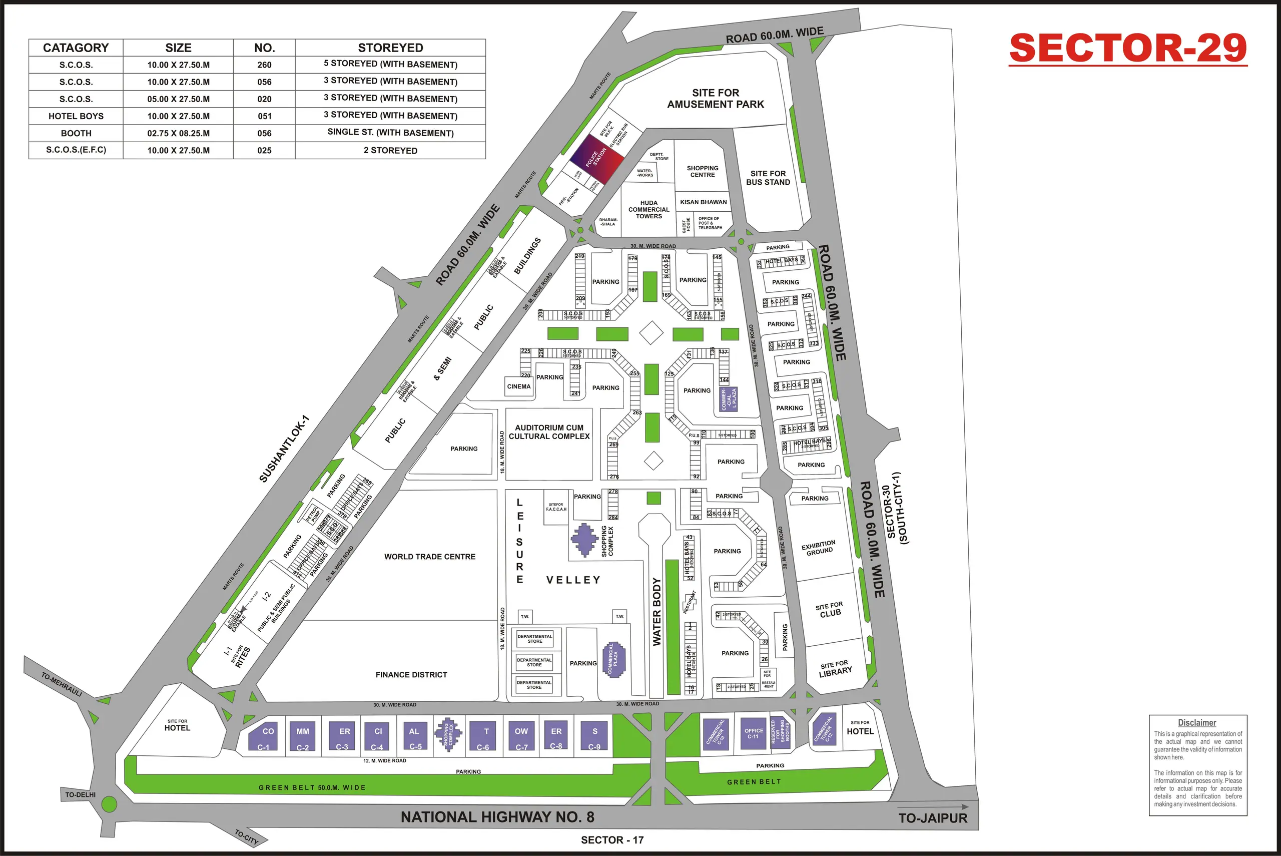 Sector 29 plot map